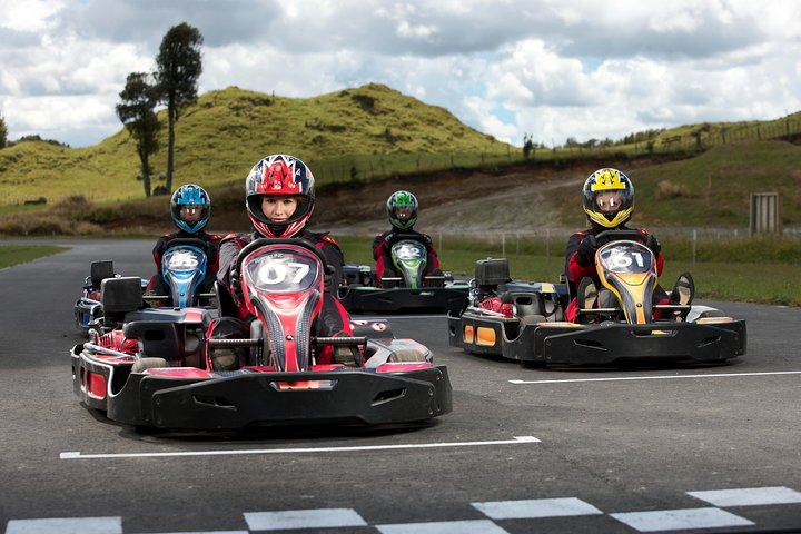 Experience the excitement of racing on New Zealand's longest outdoor karting circuit. Navigate sharp corners and straightaways while enjoying the stunning Rotorua landscape. Feel the speed!